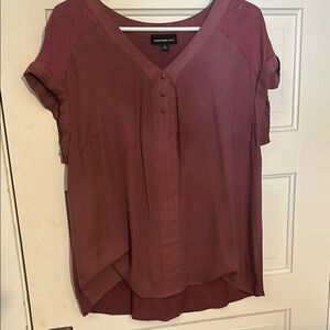Women's Burgundy Top Fortune + Ivy